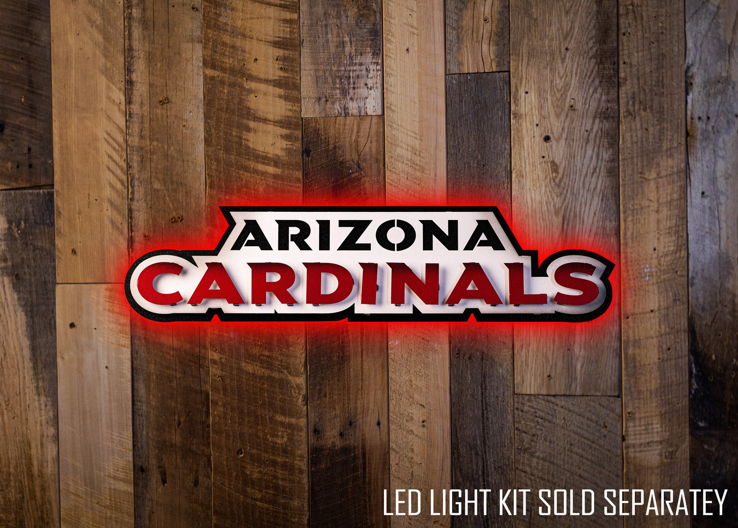 Arizona Cardinals Namemark 3D Vintage Metal Wall Art