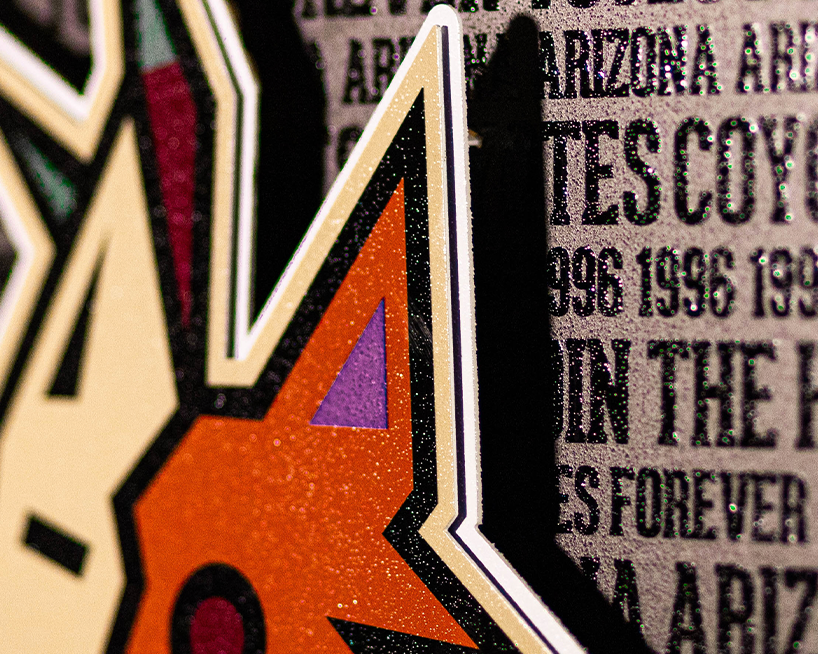 Arizona Coyotes CRAFT SERIES 3D Embossed Metal Wall Art