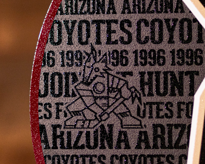 Arizona Coyotes CRAFT SERIES 3D Embossed Metal Wall Art