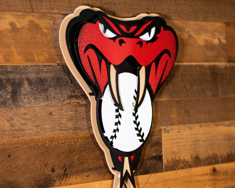 Arizona Diamondbacks Mascot 3D Metal Wall Art