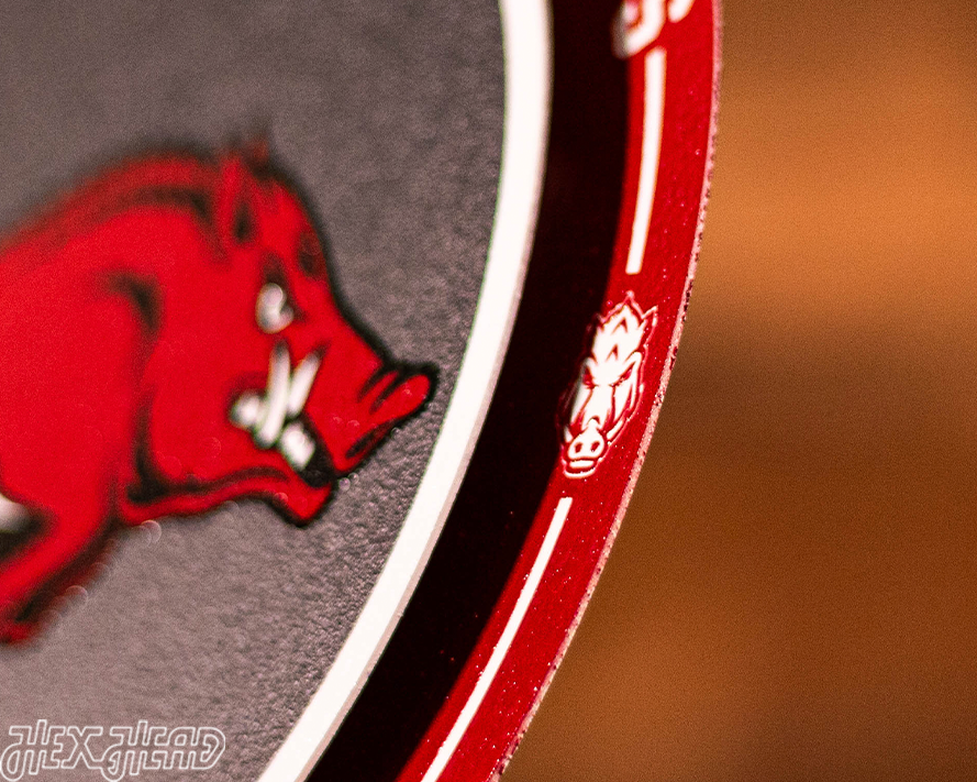 Arkansas Razorbacks "Double Play" On the Shelf or on the Wall Art