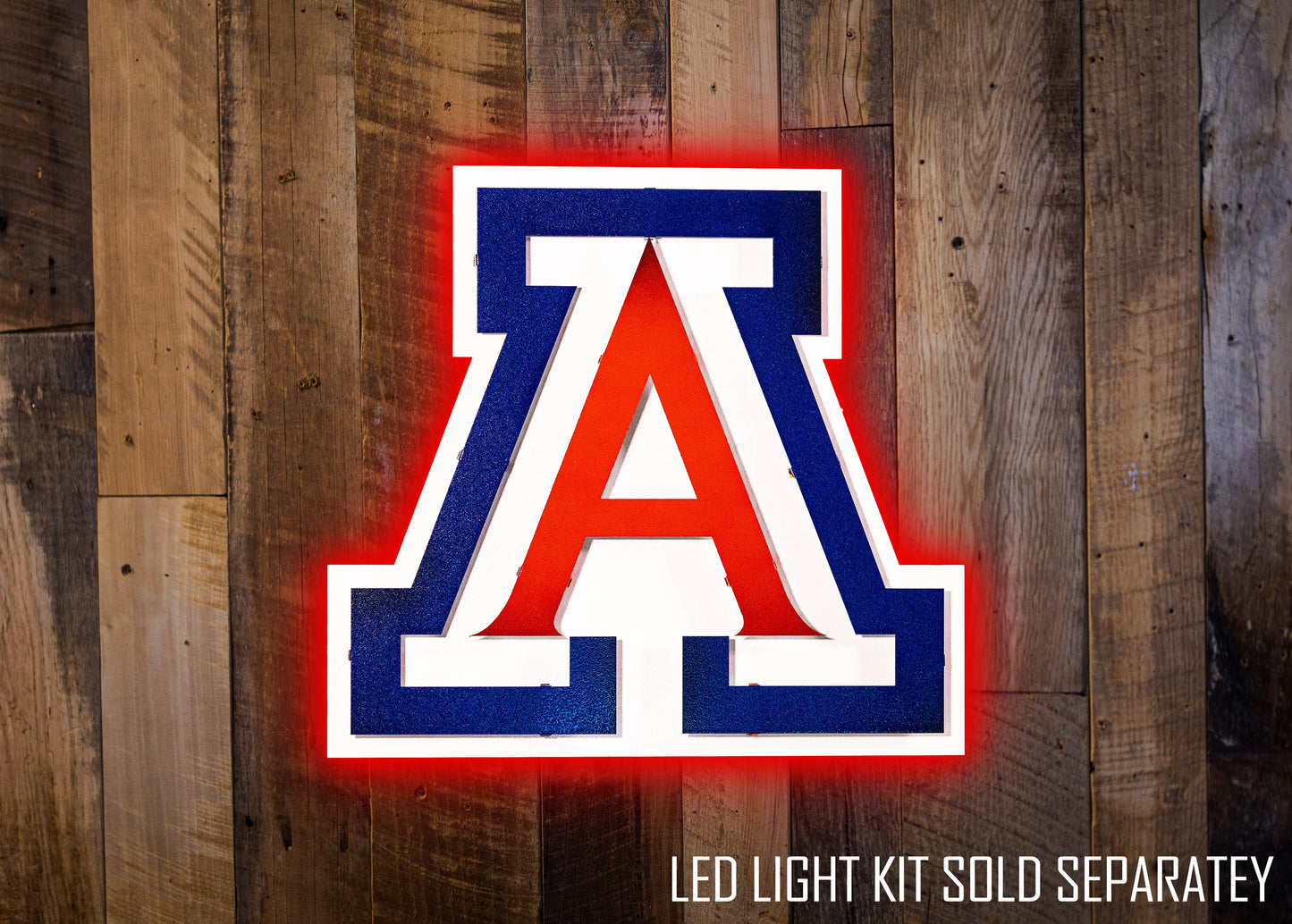 Arizona Wildcats  "A" 3D Vintage Metal Wall Art