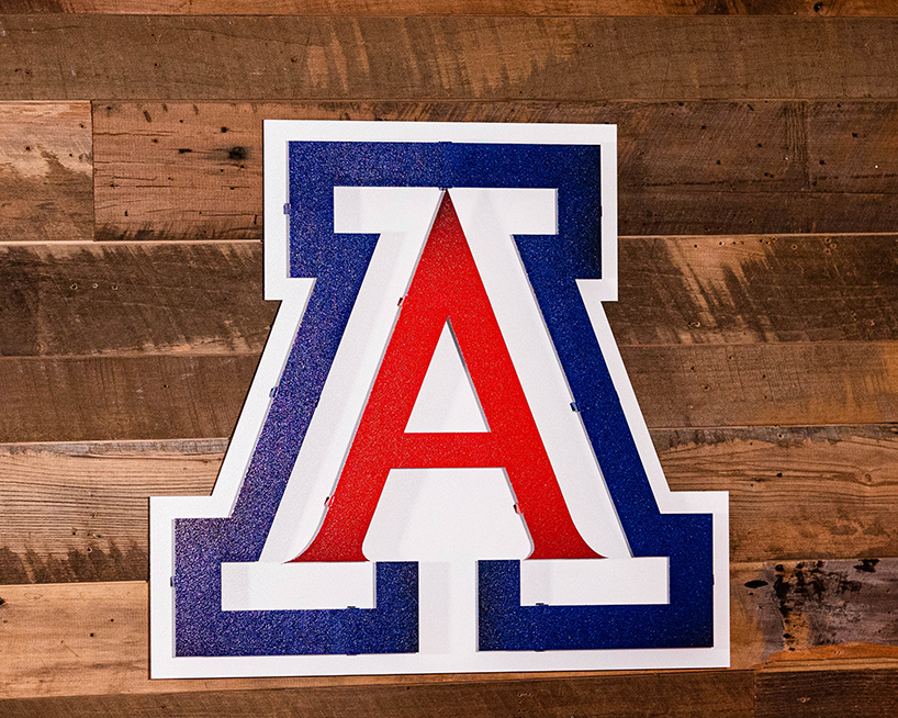 Arizona Wildcats  "A" 3D Vintage Metal Wall Art