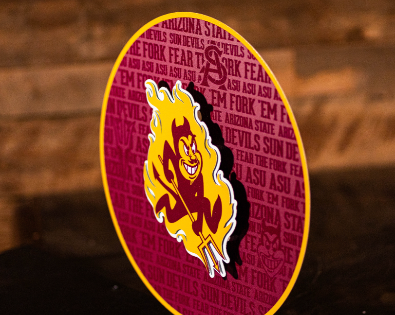 Arizona State Sun Devils CRAFT SERIES 3D Embossed Metal Wall Art