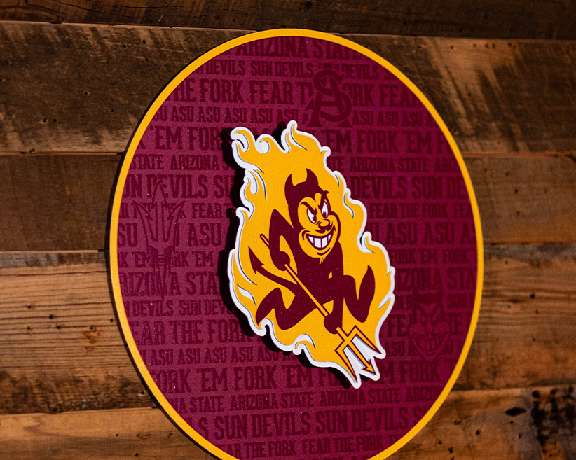 Arizona State Sun Devils CRAFT SERIES 3D Embossed Metal Wall Art