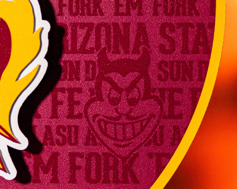 Arizona State Sun Devils CRAFT SERIES 3D Embossed Metal Wall Art