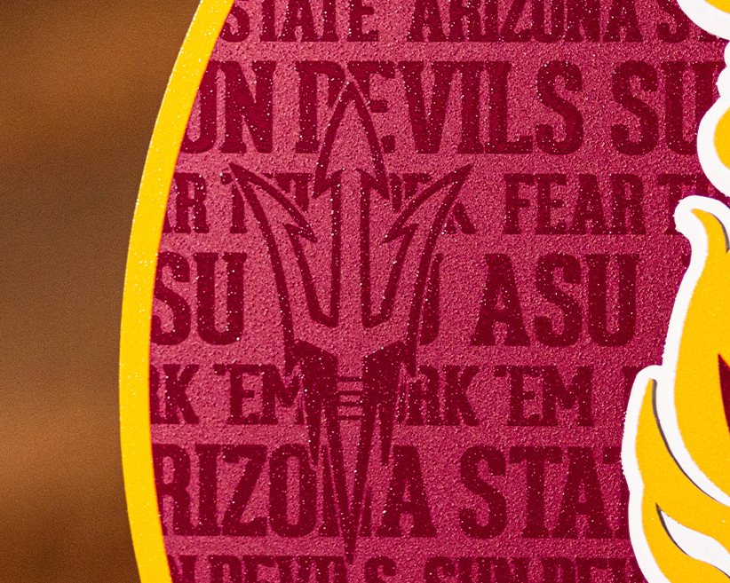 Arizona State Sun Devils CRAFT SERIES 3D Embossed Metal Wall Art