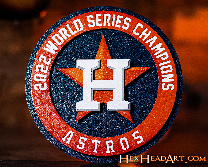 Houston Astros World Series 2022 GIFT COLLECTION 3D Metal Wall Art