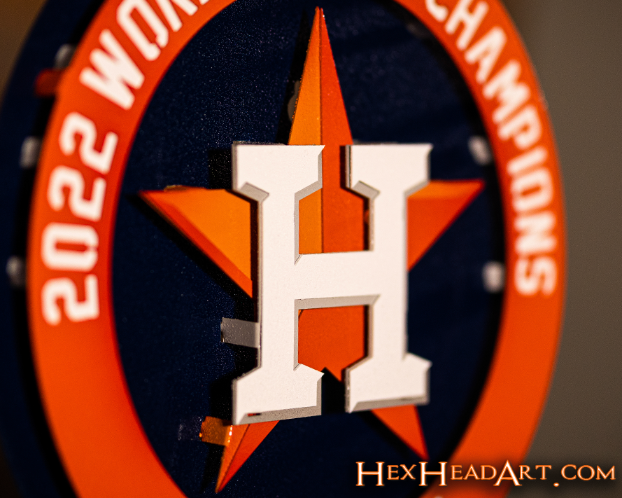 Houston Astros World Series 2022 GIFT COLLECTION 3D Metal Wall Art