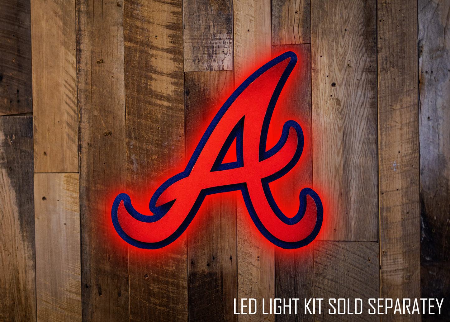 Atlanta Braves "A" 3D Metal Wall Art