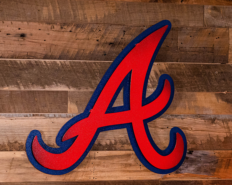 Atlanta Braves "A" 3D Metal Wall Art