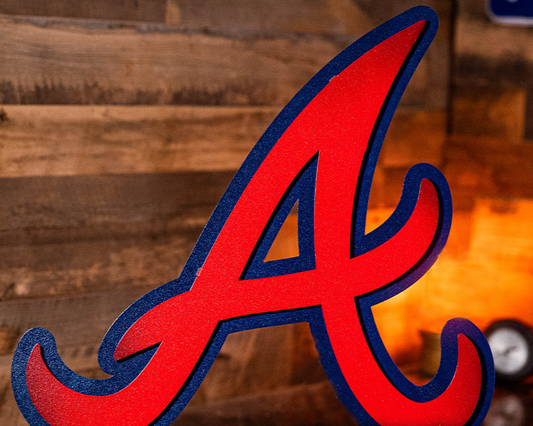 Atlanta Braves "A" 3D Metal Wall Art