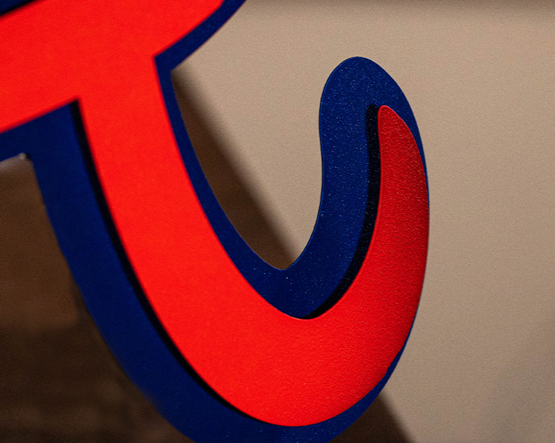 Atlanta Braves "A" 3D Metal Wall Art