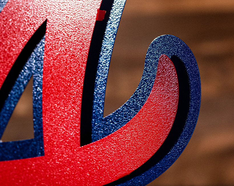 Atlanta Braves "A" 3D Metal Wall Art