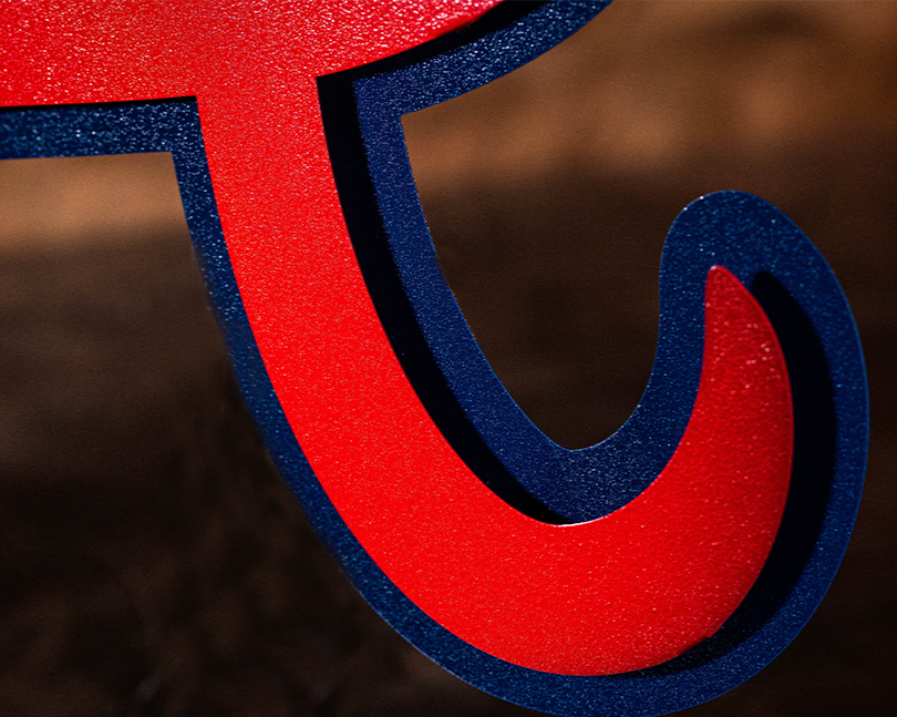 Atlanta Braves "A" 3D Metal Wall Art