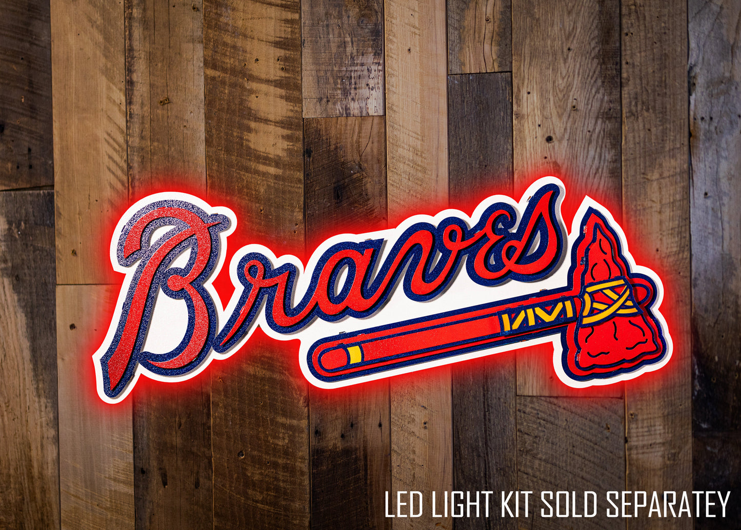 Atlanta Braves Tomahawk 3D Metal Wall Art