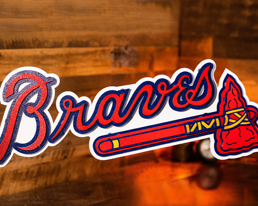 Atlanta Braves Tomahawk 3D Metal Wall Art