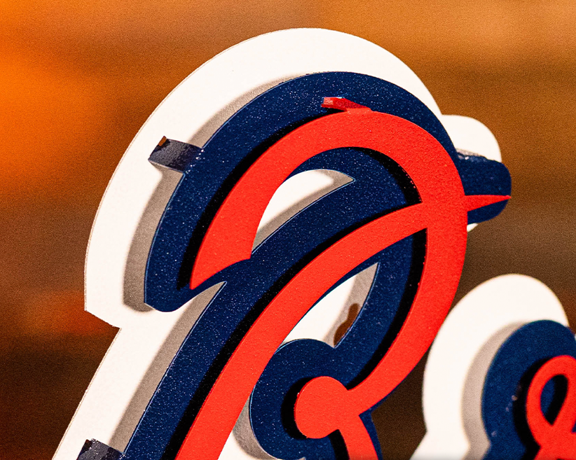 Atlanta Braves Tomahawk 3D Metal Wall Art