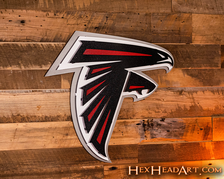 Atlanta Falcons 3D Vintage Metal Wall Art