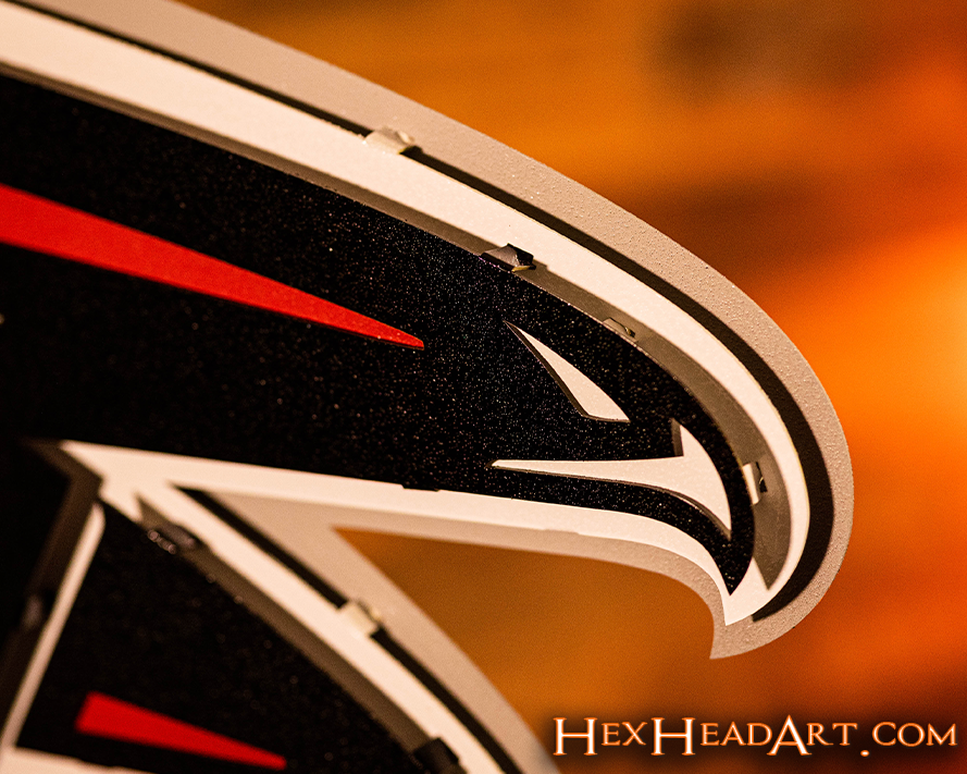 Atlanta Falcons 3D Vintage Metal Wall Art