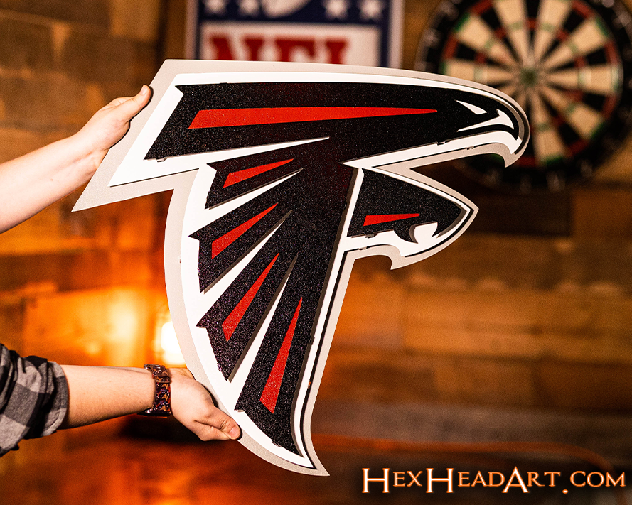 Atlanta Falcons 3D Vintage Metal Wall Art