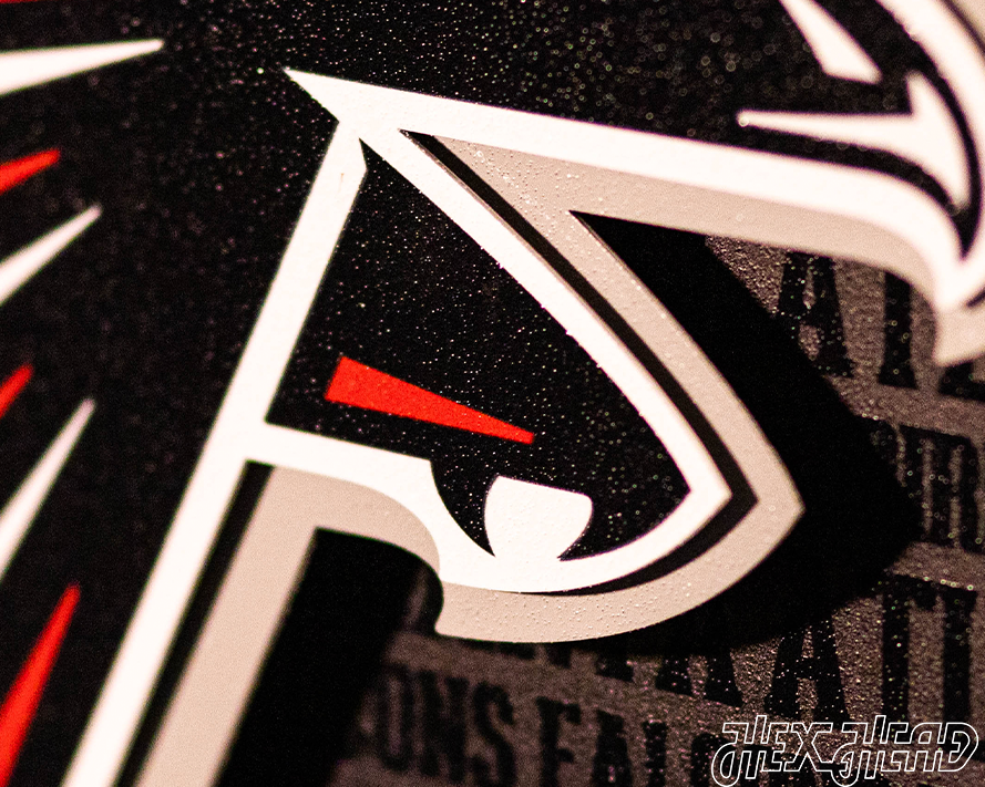 Atlanta Falcons 3D CRAFT SERIES Metal Wall Art