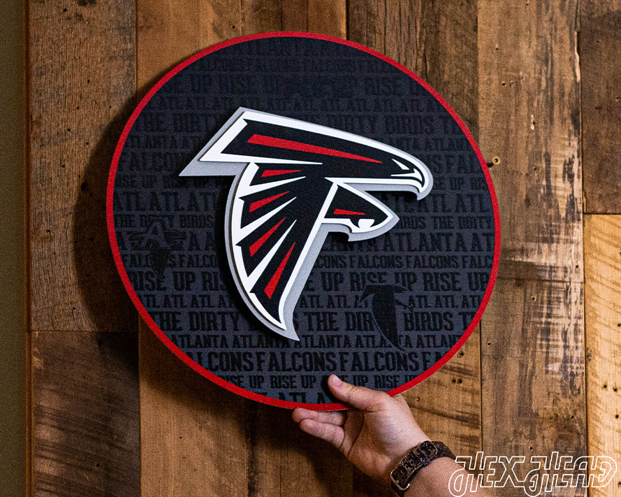 Atlanta Falcons 3D CRAFT SERIES Metal Wall Art