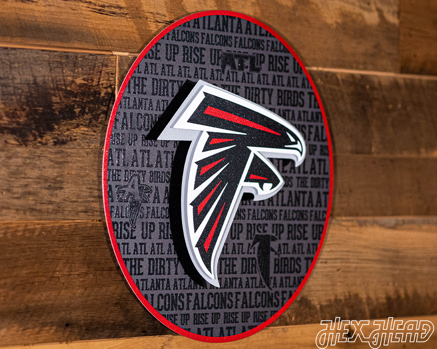 Atlanta Falcons 3D CRAFT SERIES Metal Wall Art