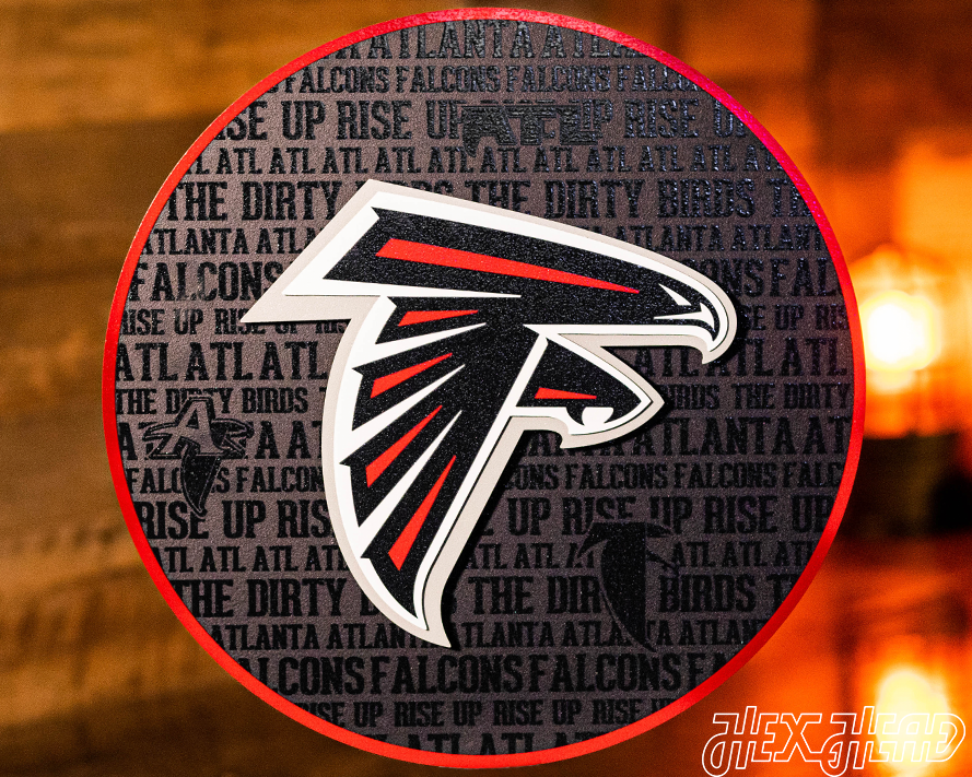 Atlanta Falcons 3D CRAFT SERIES Metal Wall Art