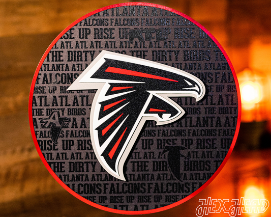 Atlanta Falcons 3D CRAFT SERIES Metal Wall Art