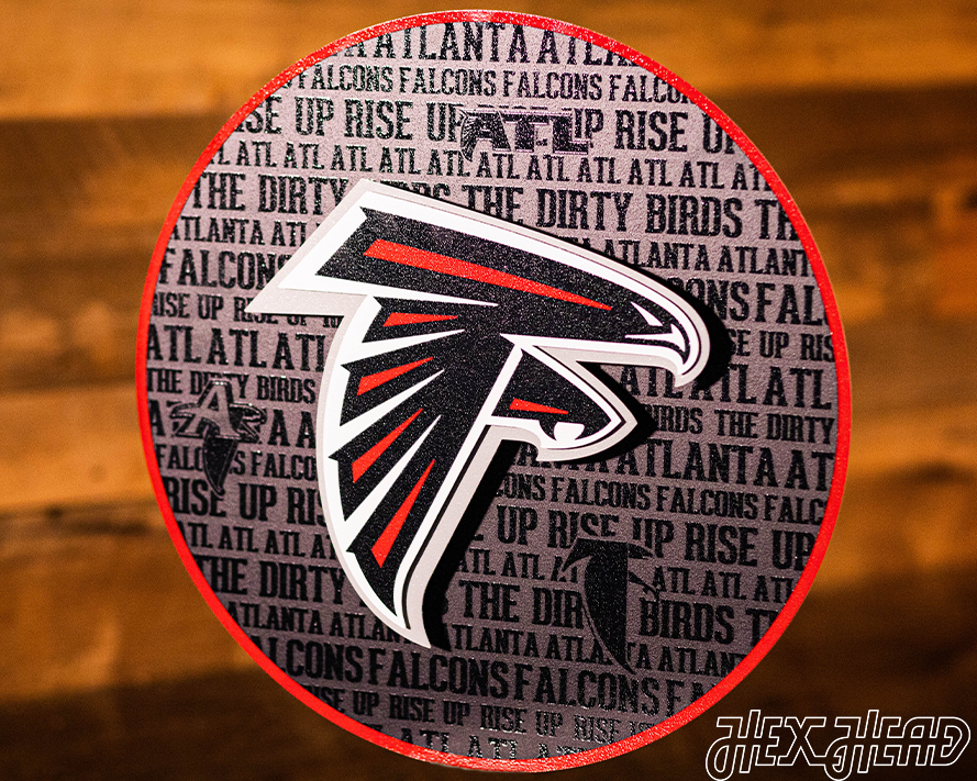 Atlanta Falcons 3D CRAFT SERIES Metal Wall Art