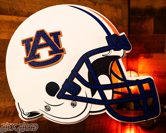 BLITZ COLLECTION - 8 LAYER Auburn Tigers 3D Metal Wall Art