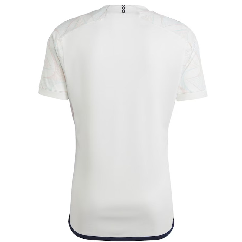 Ajax Away Adidas 2023-24 Custom Jersey - White