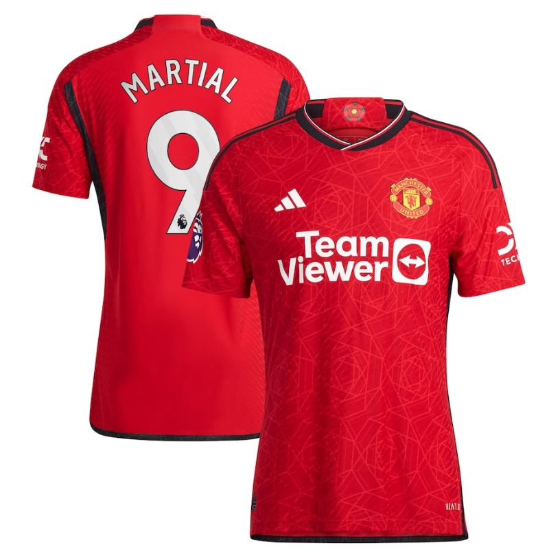 Anthony Martial Manchester United Adidas 2023/24 Home Player Jersey - Red