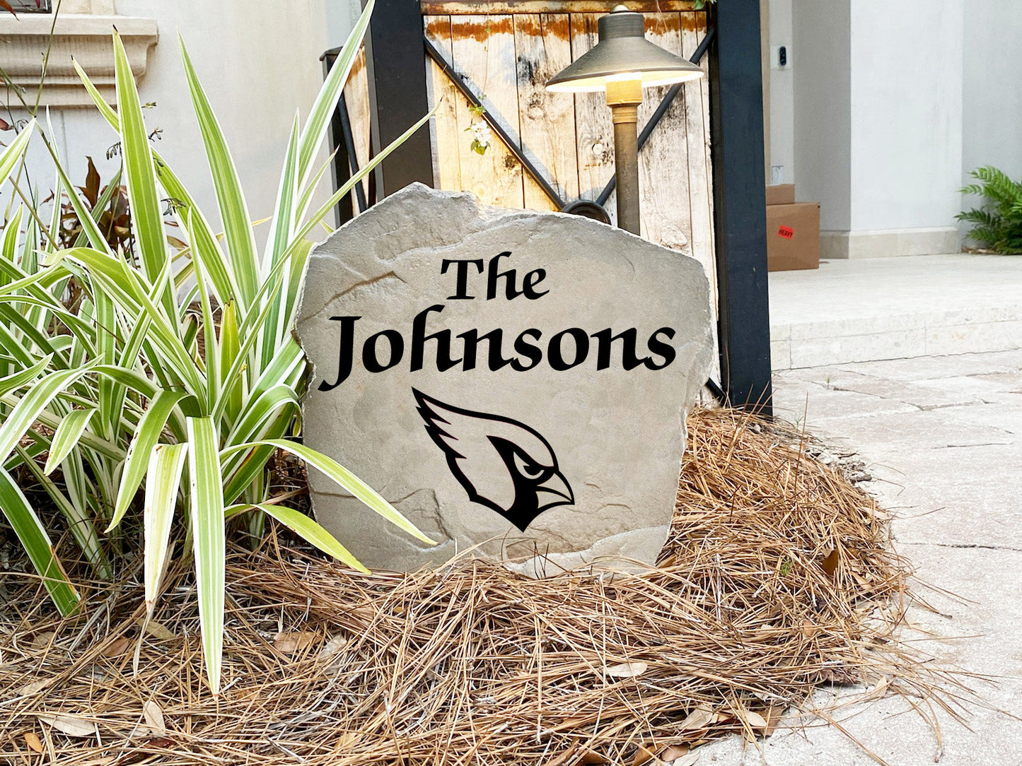 Arizona Cardinals Design-A-Stone Landscape Art Family Name