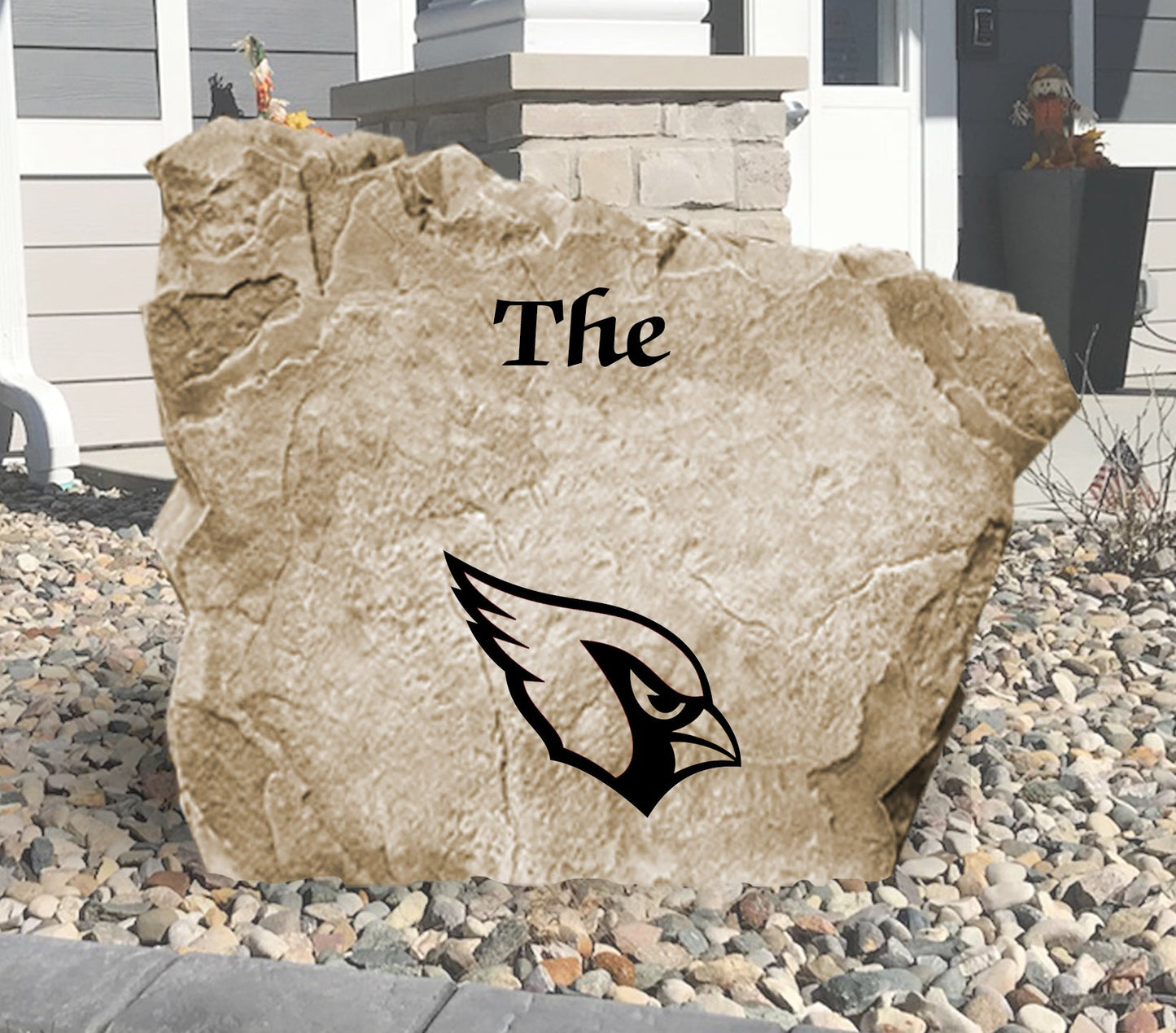 Arizona Cardinals Design-A-Stone Landscape Art Family Name