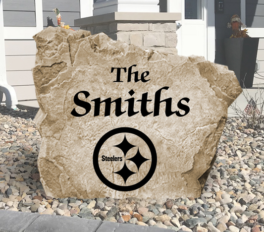 Pittsburgh Steelers Design-A-Stone Landscape Art Family Name