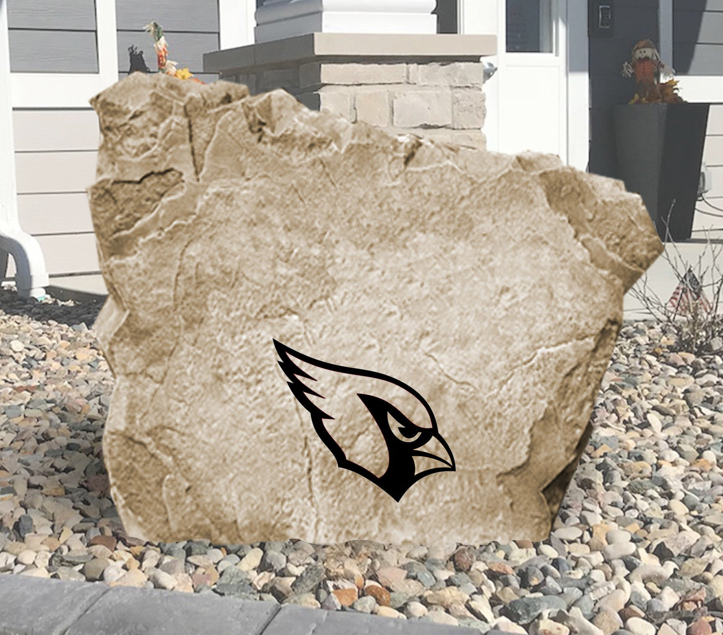 Arizona Cardinals Design-A-Stone Landscape Art Address Stone