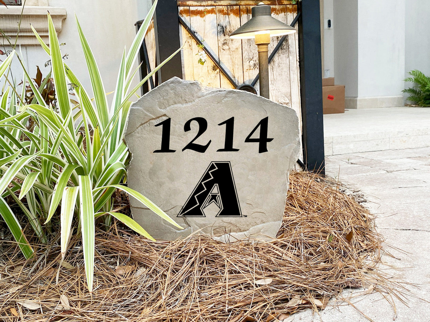 Arizona Diamondbacks Design-A-Stone Landscape Art Address Stone