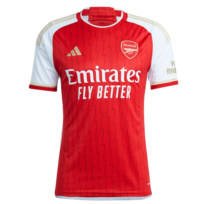 Arsenal Team 2023-24 with Gabriel 6 printing Jersey - Red