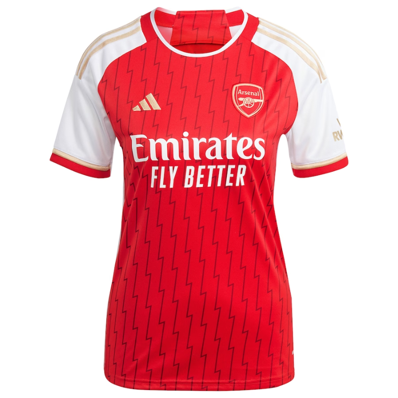 Arsenal Team Women's 2023/24 Home Custom Jersey - Red