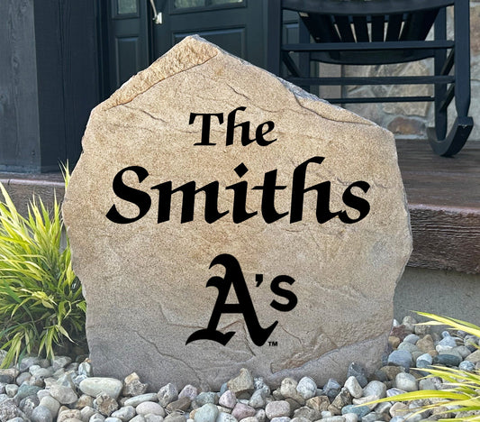 Oakland A's Design-A-Stone Landscape Art Family Name