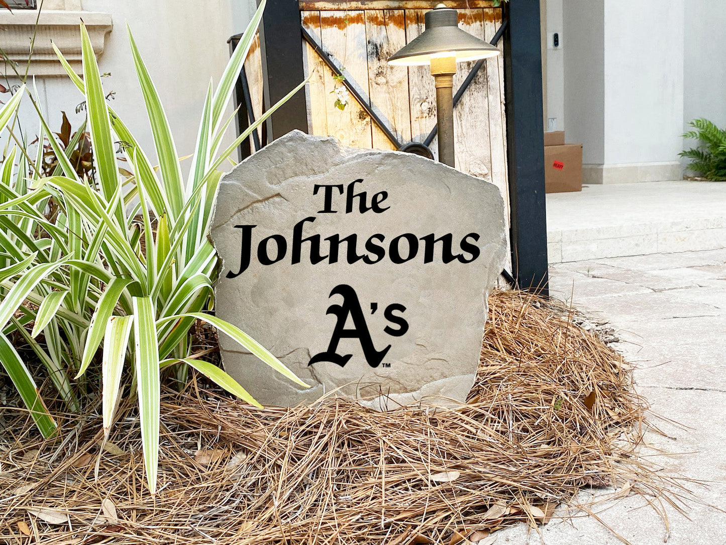 Oakland A's Design-A-Stone Landscape Art Family Name