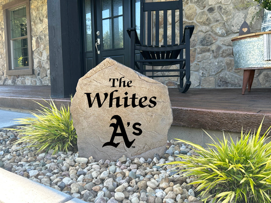 Oakland A's Design-A-Stone Landscape Art Family Name