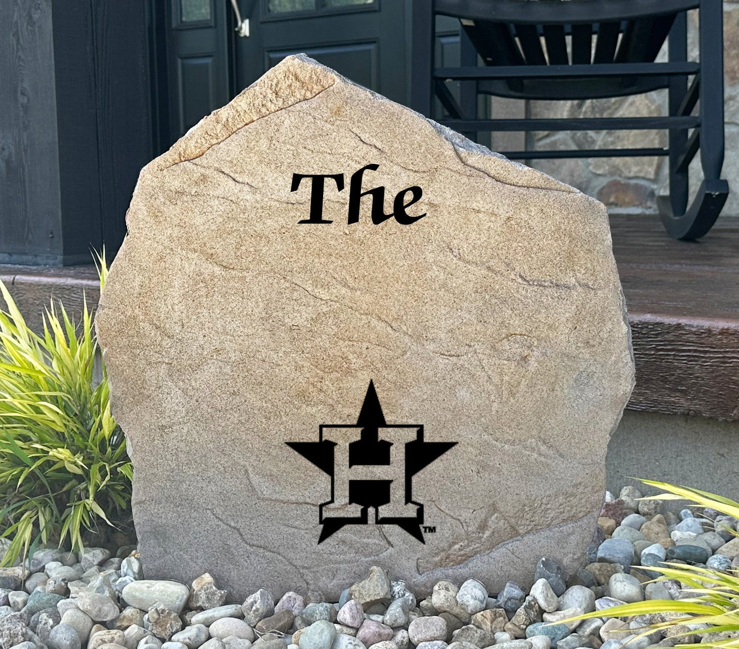 Houston Astros Design-A-Stone Landscape Art Family Name