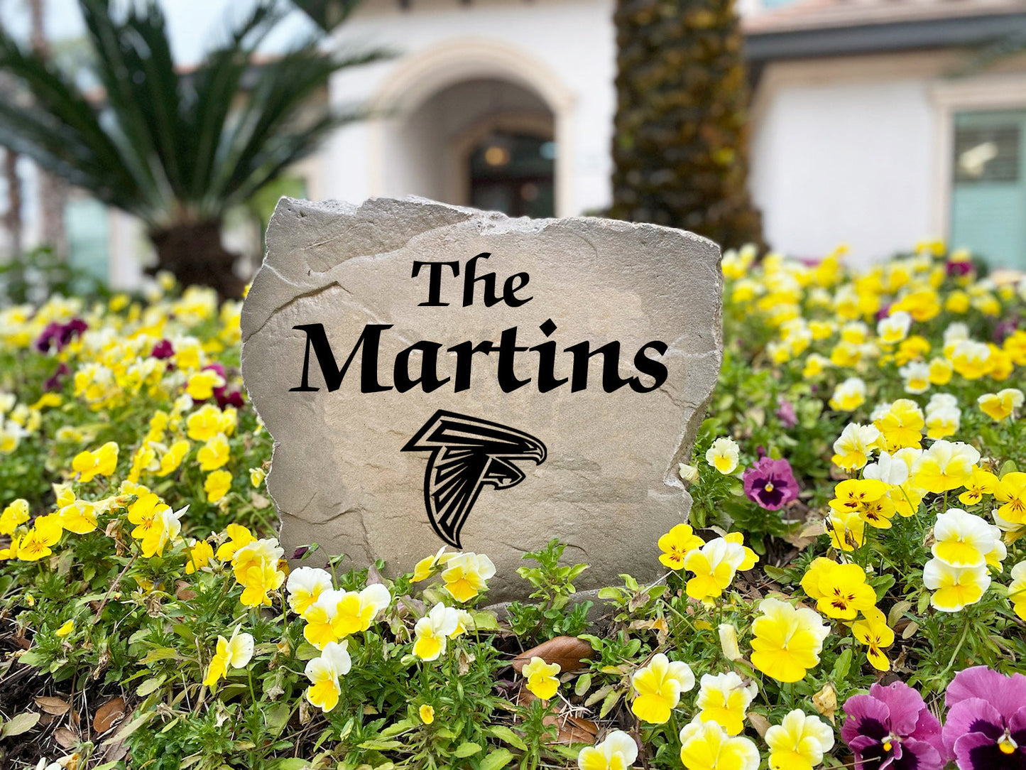 Atlanta Falcons Design-A-Stone Landscape Art Family Name