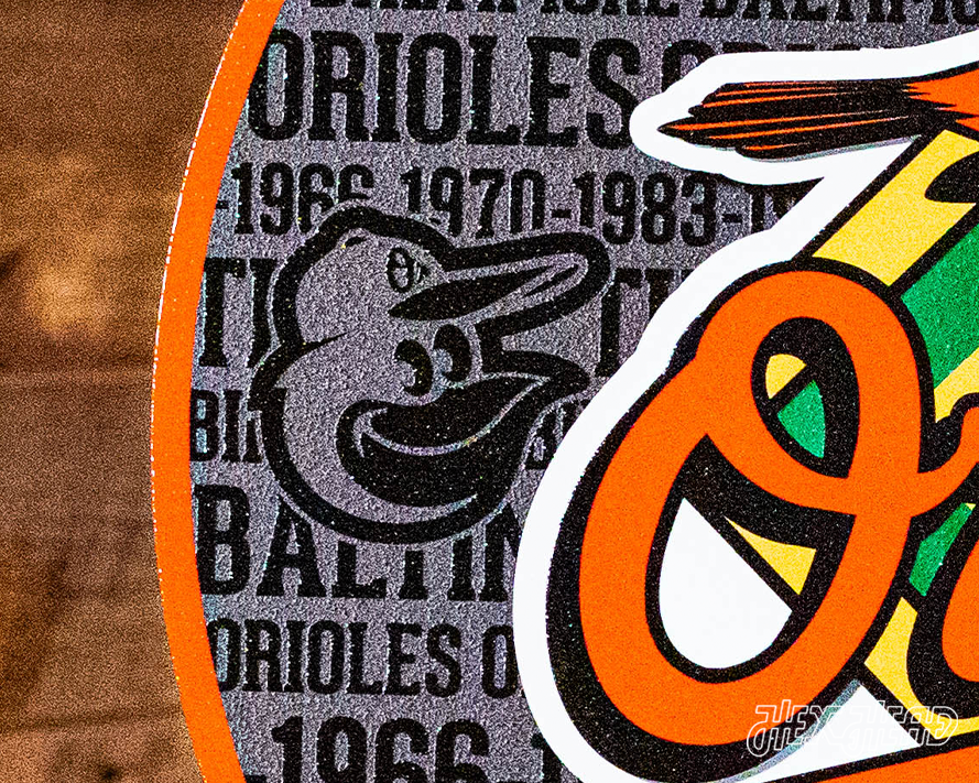 Baltimore Orioles CRAFT SERIES 3D Embossed Metal Wall Art