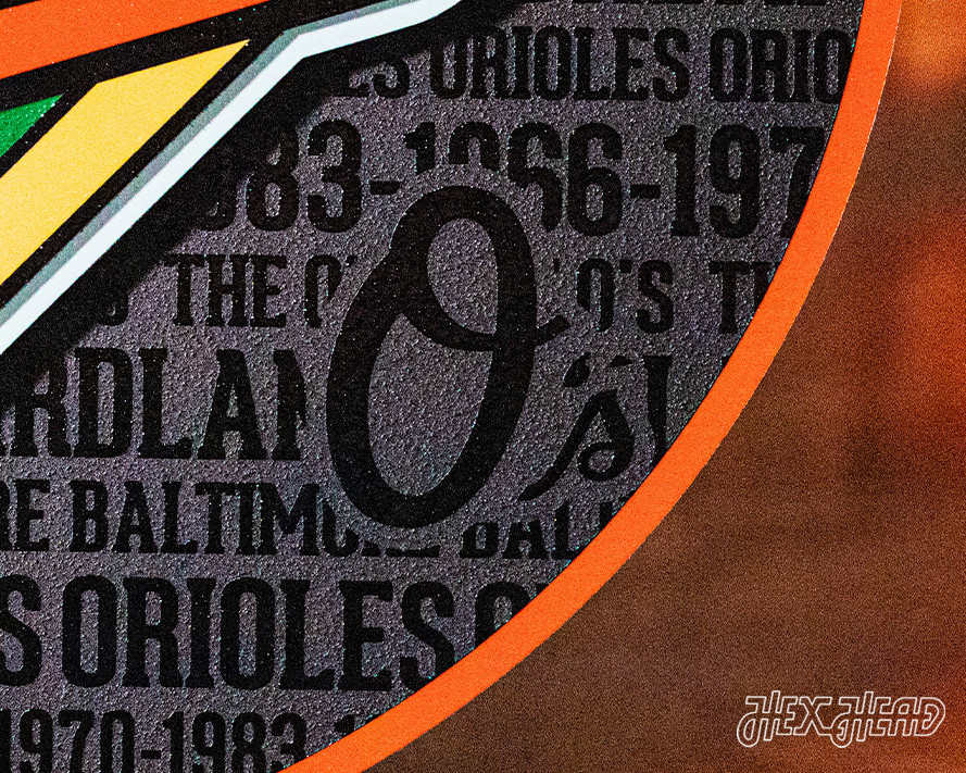 Baltimore Orioles CRAFT SERIES 3D Embossed Metal Wall Art