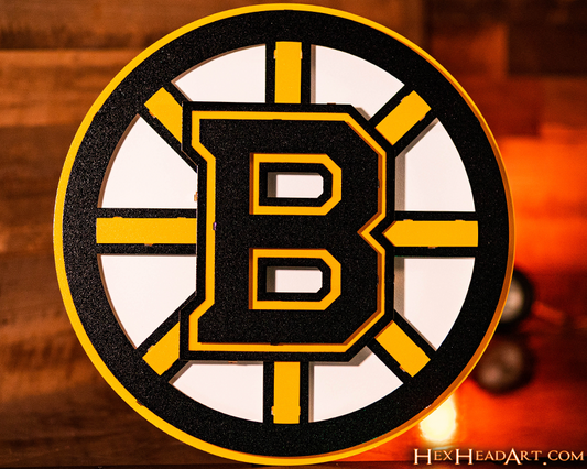 Boston Bruins NHL 3D Vintage Metal Wall Art