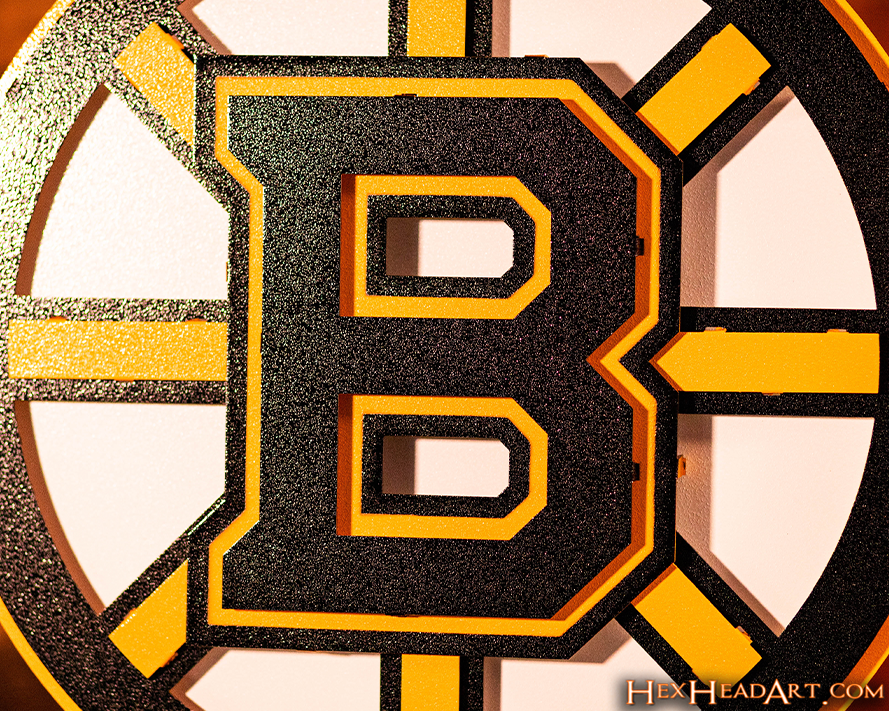 Boston Bruins NHL 3D Vintage Metal Wall Art